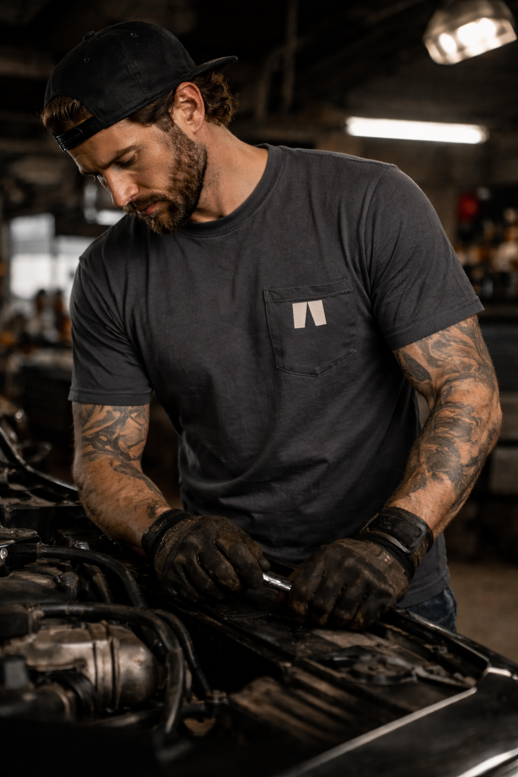 PITWORX charcoal core tee